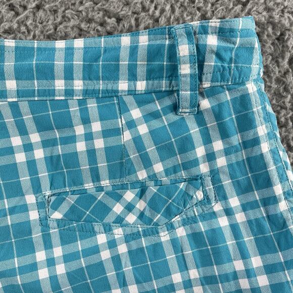 Lululemon Shorts Men 32 Blue Plaid 10 Inseam Commission Kahuna Performance Golf - Picture 7 of 10